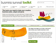 Tablet Screenshot of business-survival-toolkit.co.uk